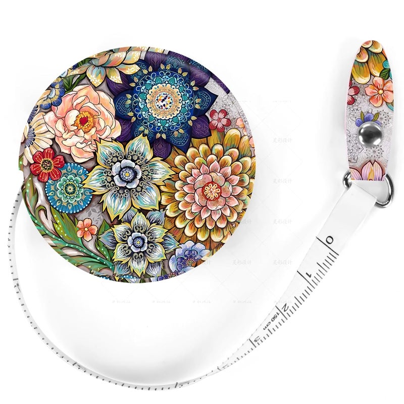 Gerkia Sewing Tape Measure，Colour Printed Small Retractable Soft Measuring Tape for Tailor Cloth Fabric Body Measurements. - Image 1